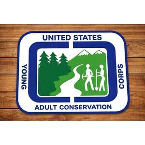 United States Young Adult Conservation Corps Sign Badge Plaque US USA
